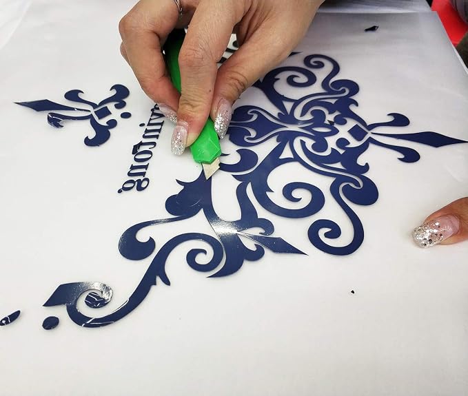 guangyintong Heat Transfer Vinyl Navy Blue HTV Rolls, Matte Surface HTV Vinyl - Image 4