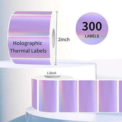 Direct Thermal Label 2x1 Inch- Barcode Labels- Holographic Thermal Sticker - Image 2