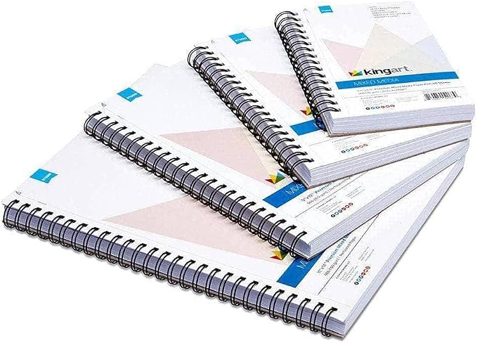 KINGART Mixed Media Sketchbooks, 11 x 14 Inches, 98lb/160gsm Acid-Free Paper - Image 8