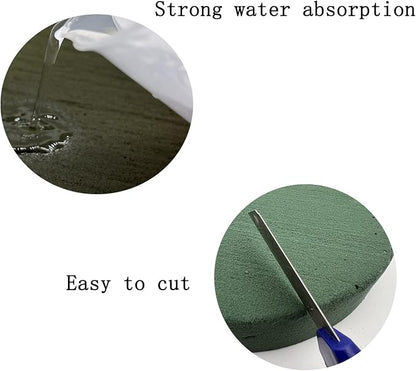 5 Pcs Floral Foam, MYYZMY 4.7 Inch Dry Wet Floral Foam Bricks Round - Image 4