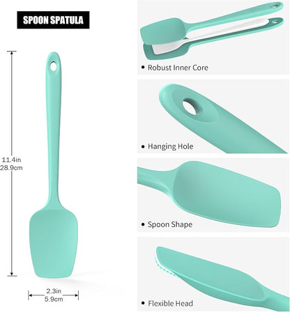 Heat Resistant Silicone Spoon Spatula, Doosu 600°F High Temp Flexible Cooking - Image 2