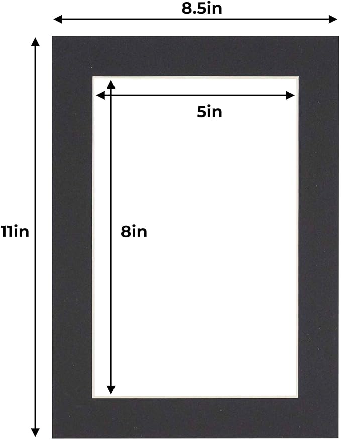 5.5x8.5 Mat for 8.5x11 Frame - Image 2