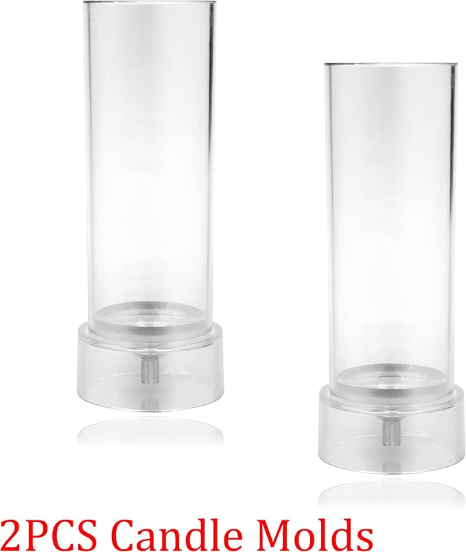 MILIVIXAY 2PCS Pillar Candle Mold -Height: 5.0inch, Diameter:2.0inch-30ft Long - Image 2