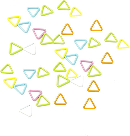 Hilsayum 30PCS Mini Metal Stitch Markers Triangle-Shaped Stitch Markers by Hilsayum