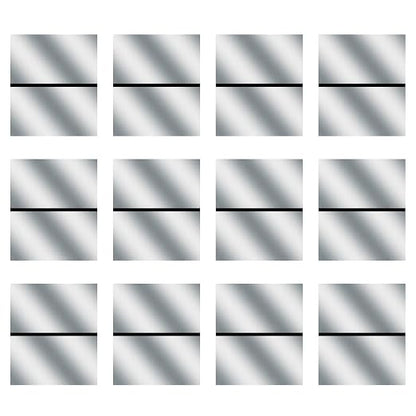 Laser Engraving Blank Silver ABS Double Color Plastic Sheet, 11.8x6.49x0.05 by Frddiud