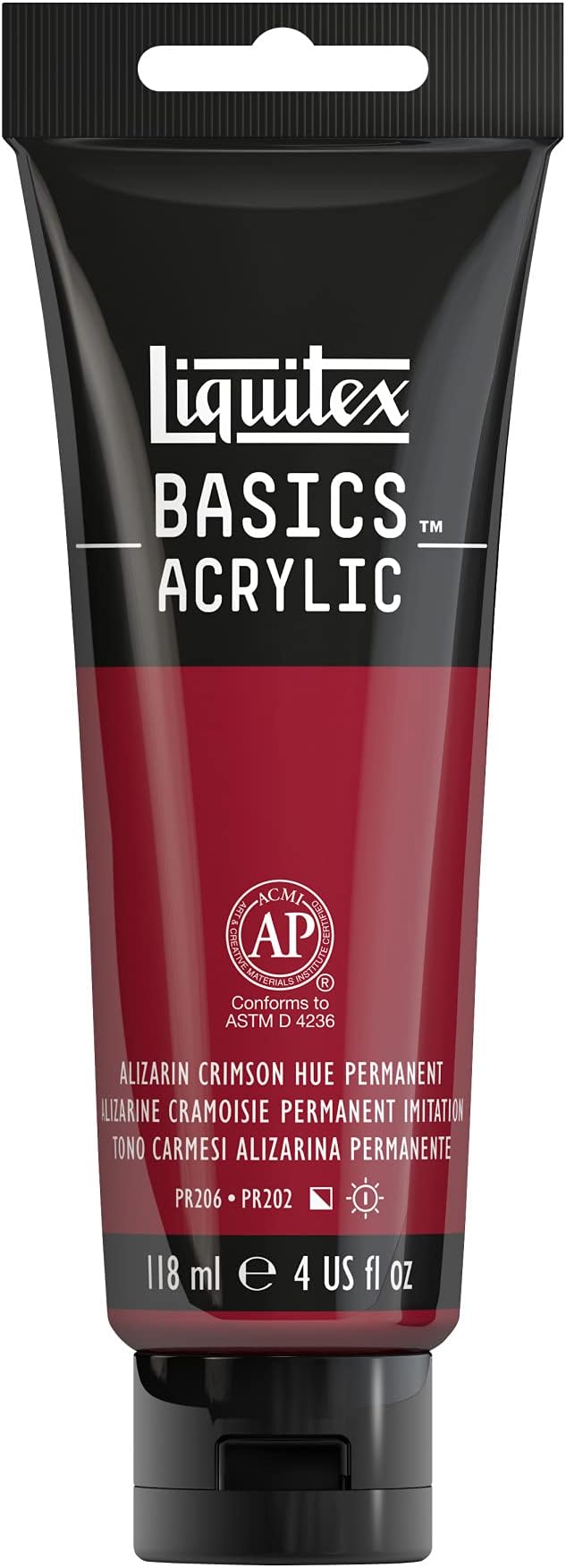 Liquitex BASICS Acrylic Paint, 118ml Tube, Alizarin Crimson Hue by Liquitex