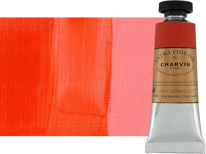 Charvin Extra Fine Oil Paint, Vermilion Light 20 ml - Image 2
