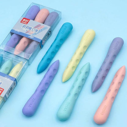 Colorful Erasers 3 Pack Pencil Erasers Grippable Erasers - Image 4