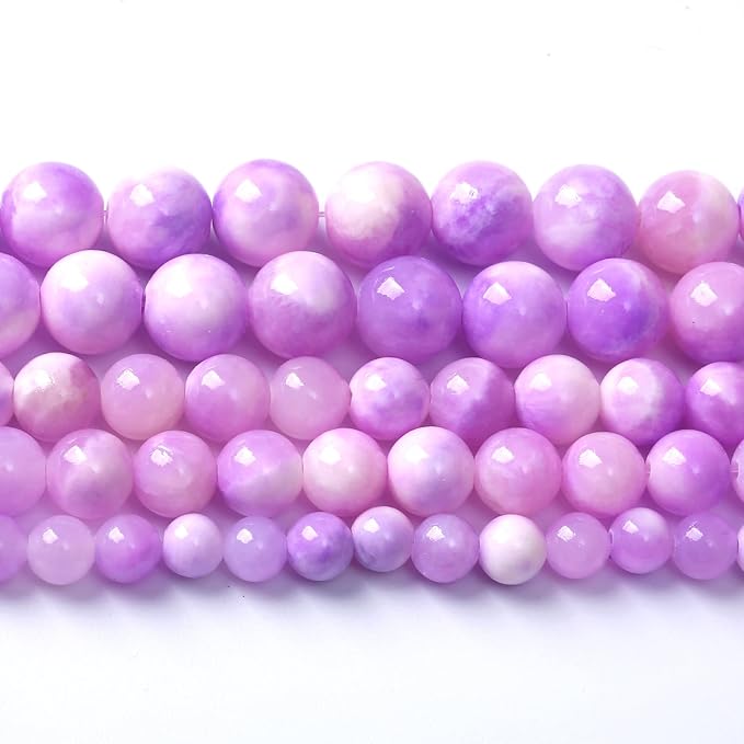 36pcs 10mm Natural Pink Starry Galaxy Persian Jade Gemstone Beads Round Loose by NaturalStoneBeads