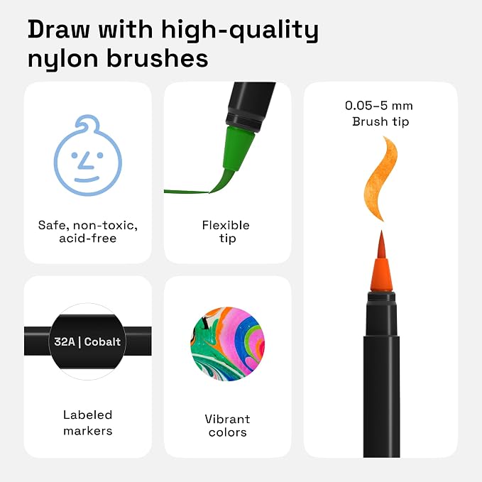 ARTISTRO 12 Watercolor Markers - Image 3