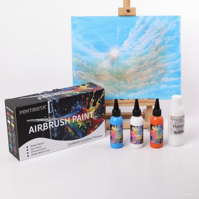 Airbrush Paint Set, 12 Colors - Image 5