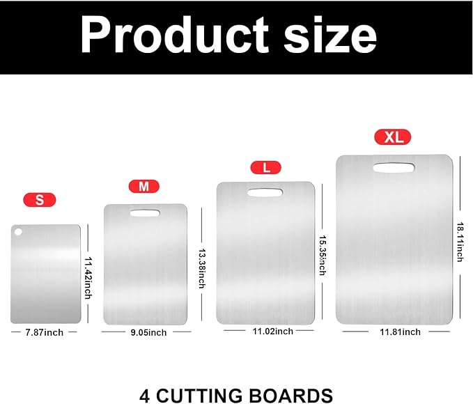 Titanium Cutting Boards for Kitchen, Katuchef Titanium Cutting Board, Non toxic - Image 8