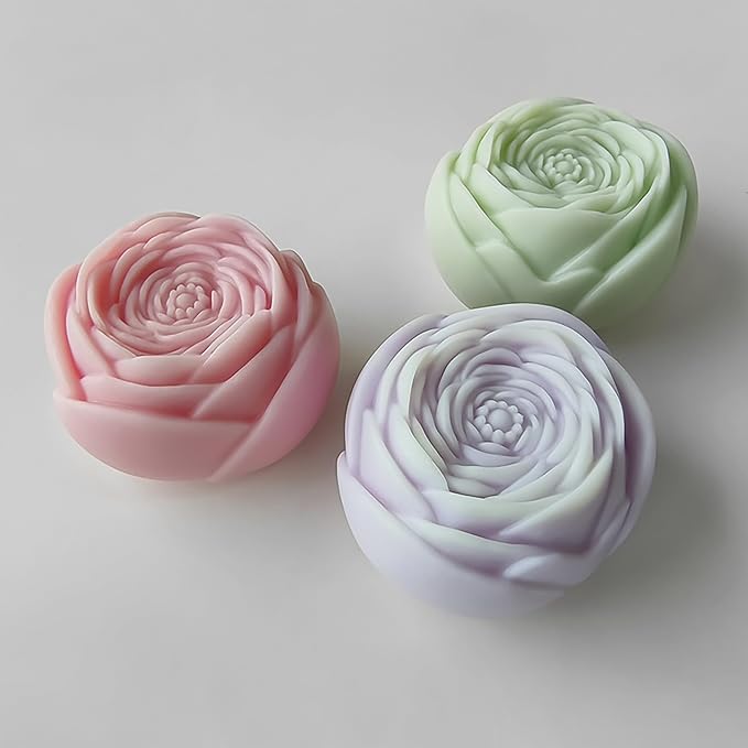 Rose Ball 3D Round Flower Peony Resin Casting Molds - Image 2