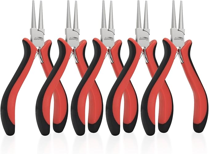 Round Nose Pliers for Jewelry Making, Wire Shaping, Jewelry Repair by HOUSERAN