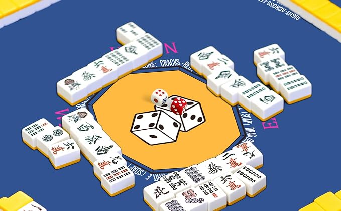 Mahjong Mat for Table 31.5''x31.5'', Non-Slip Mahjong Cloth Cover - Image 7