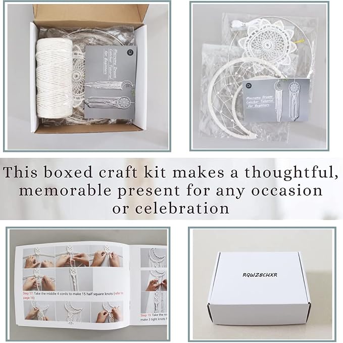 RQWZBCHX Macrame Dream Catcher Kits - Image 4