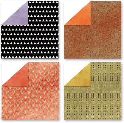 Boho Scrapbook Paper Vintage Flower Pattern Papers Pad 12×12, 24 Sheets - Image 4