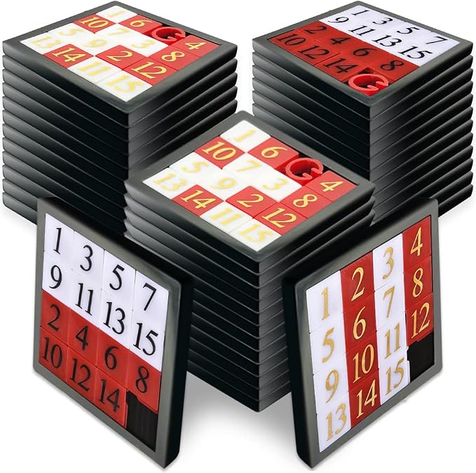 Gamie Slide Puzzles for Kids – Set of 24 Pocket-Sized Hand Puzzle Games by Gamie