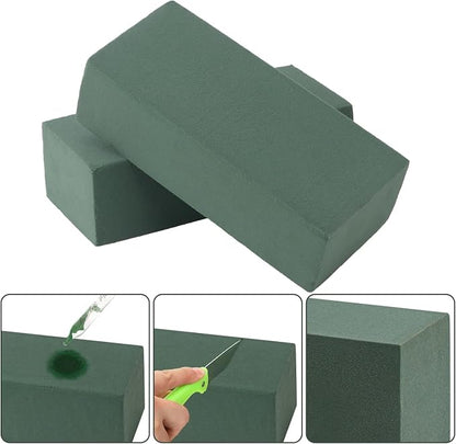 IHDYPPEW 16 PCS Green Floral Foam Blocks, 7.8"L x 2.4"W x 3.54"H Floral Foam - Image 3