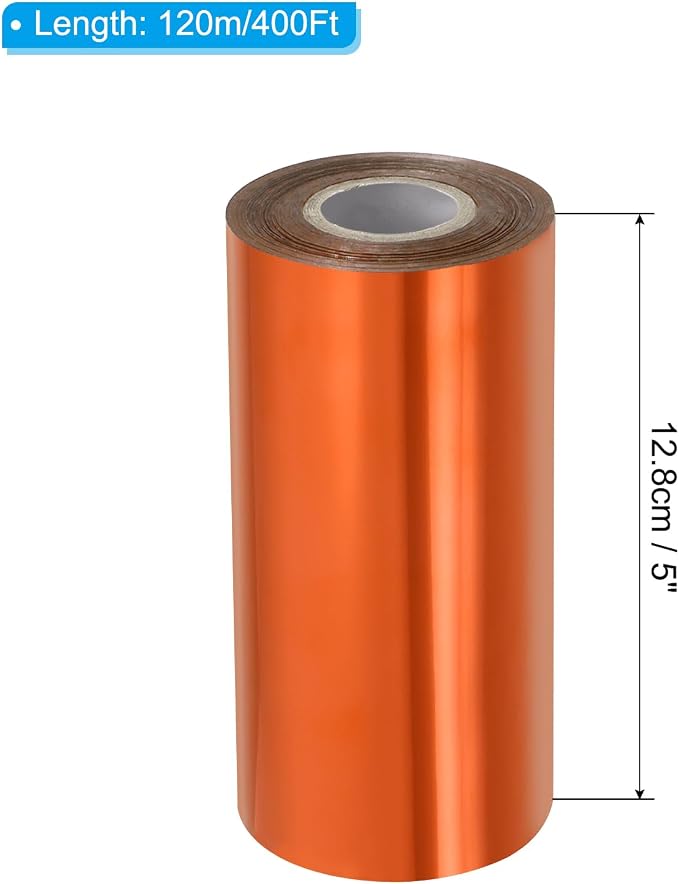 PATIKIL 5"x400Ft Hot Stamping Foil Paper, Heat Transfer Hot Stamping Paper Foil - Image 2