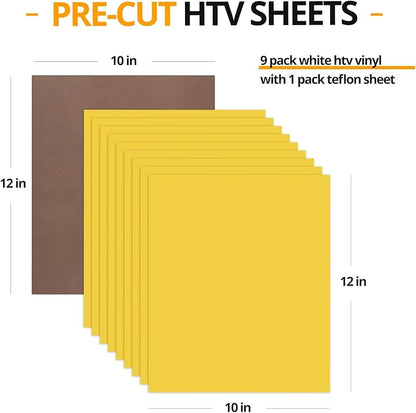 HTVRONT Yellow Heat Transfer Vinyl Bundle - Image 2