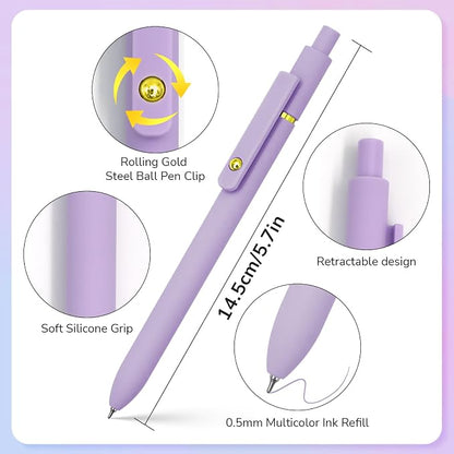 Colored Pens, 0.5mm Colored Ink Gel Pen - Image 3