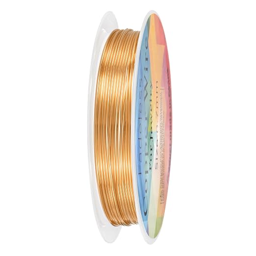 0.7 mm/21 Gauge Copper Wire for Jewelry Making, 10.2FT Copper Beading Craft by MMETERXITY