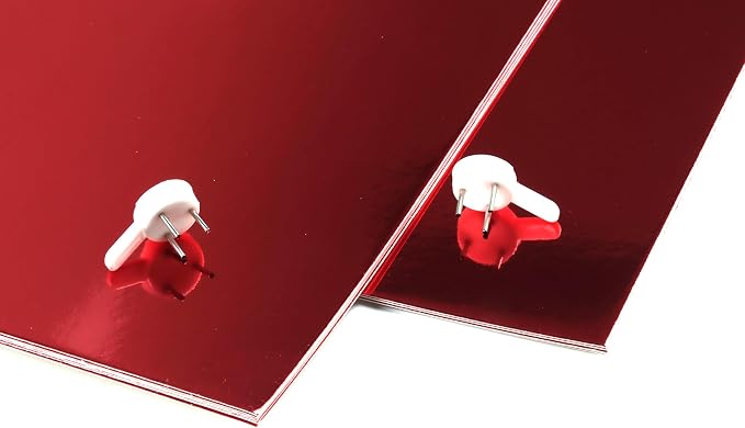 TGXRZX Metallic Red Cardstock Paper, Size 8 "x 11", Mirror Finish Gold Foil - Image 5