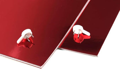 TGXRZX Metallic Red Cardstock Paper, Size 8 "x 11", Mirror Finish Gold Foil - Image 5