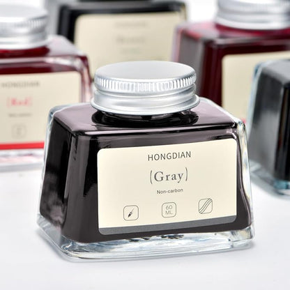 Hongdian Fountain Pen Bottled Ink Gray, 60ml Fountain Pen Ink Bottled - Image 5