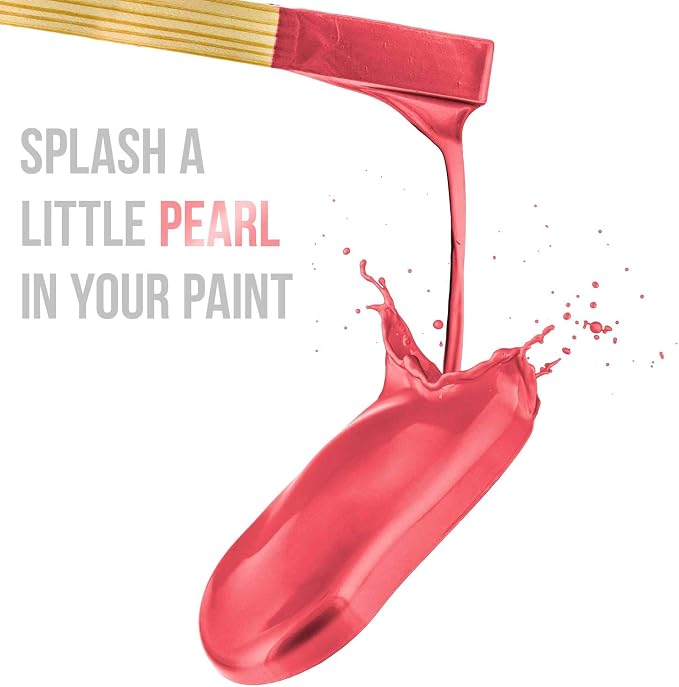 U.S. Art Supply Jewelescent Mica Pearl Pigment Powder, True Red 3.5 oz Pouch - Image 4