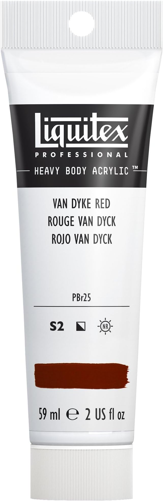 Liquitex Professional Heavy Body Acrylic Paint, 2-oz Tube, Van Dyke Red by Liquitex