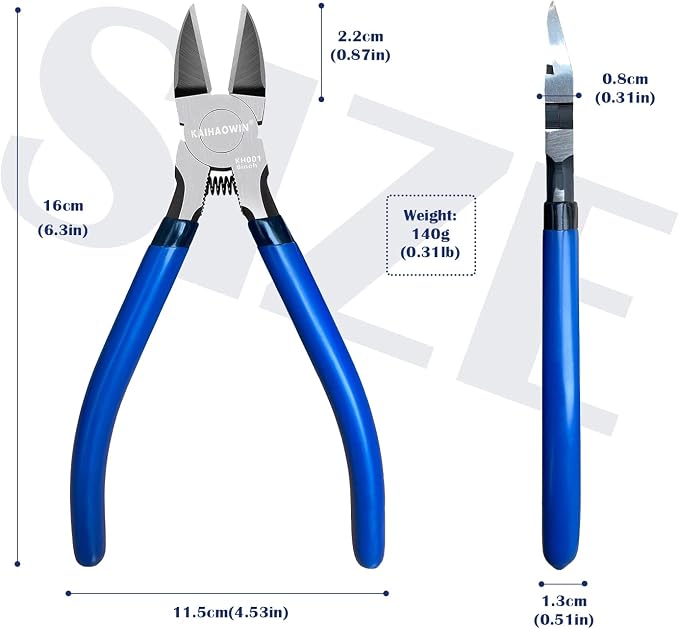 Wire Cutters 6 Pack, KAIHAOWIN 6 inch Dikes Small Wire Cutters Flush Cutters - Image 2