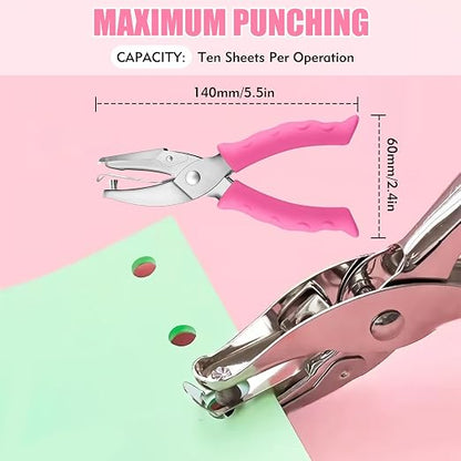 2 PCS Hole Punch, Diameter 1/4" and 1/8" Single Hole Punch, - Image 3