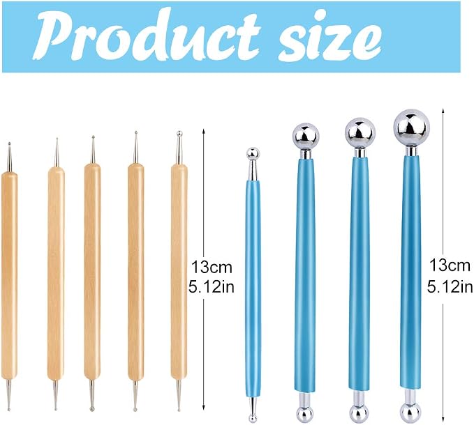 9 PCS Dotting Tools Ball Styluses - Image 2