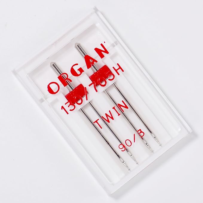 Organ Twin Sewing Machine Needles Size 90/14 3.0mm, - Image 3