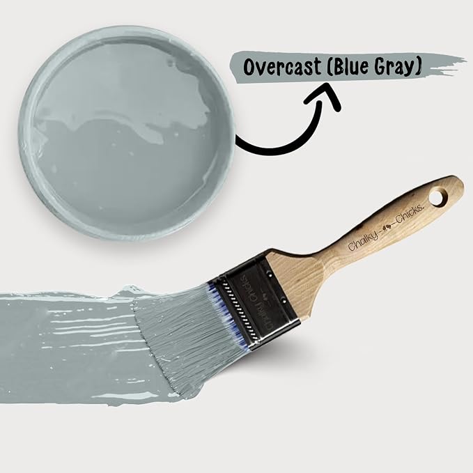 Chalky Chicks 8 Fl Oz Matte Overcast Chalk Paint - Image 6