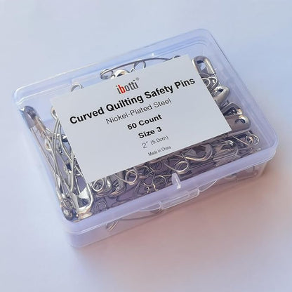 Curved Safety Pins for Quilting, Basting Pins for Quilting Curved, Size 3 - Image 5