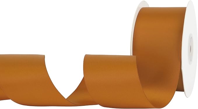 HUIHUANG Copper Satin Ribbon 2 Inch Wide Double Face - Image 7