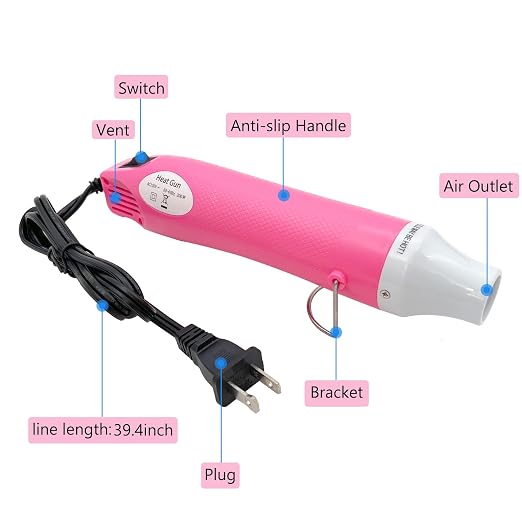 Mini Heat Gun, Portable Hot Air Gun Tool - Image 3