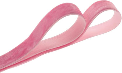 Vintage Peach Pink Velvet Ribbon Christmas Ribbon - Image 2