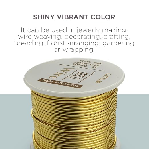 UTILE Armature Aluminum Wire 100 ft 15 Gauge 1.8 mm Anodized Craft Bendable - Image 6