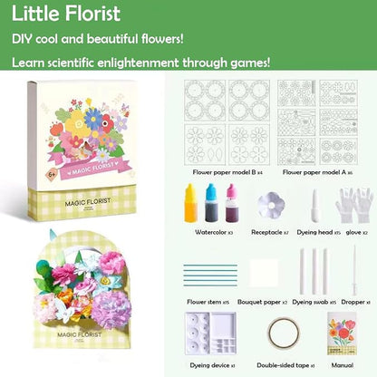 Science Craft Kit: Color Mixing & Dyeing Paper Flower Bouquet - Image 9