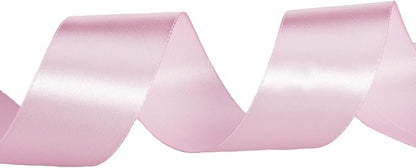 1 1/2 Inch Pink Solid Satin Ribbon, 50 Yards Craft Fabric Ribbon - Image 3