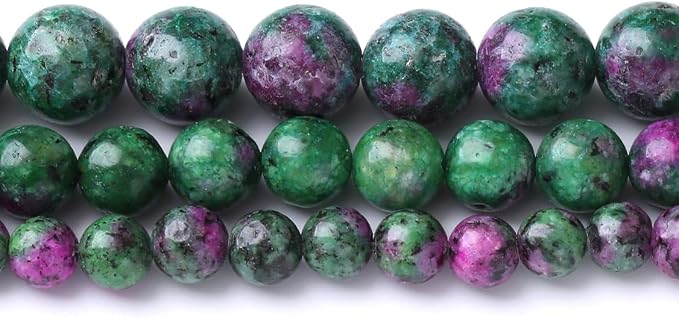45PCS 8MM Natural Epidote Zoisite Stone Beads Round Loose Stone Beads - Image 2