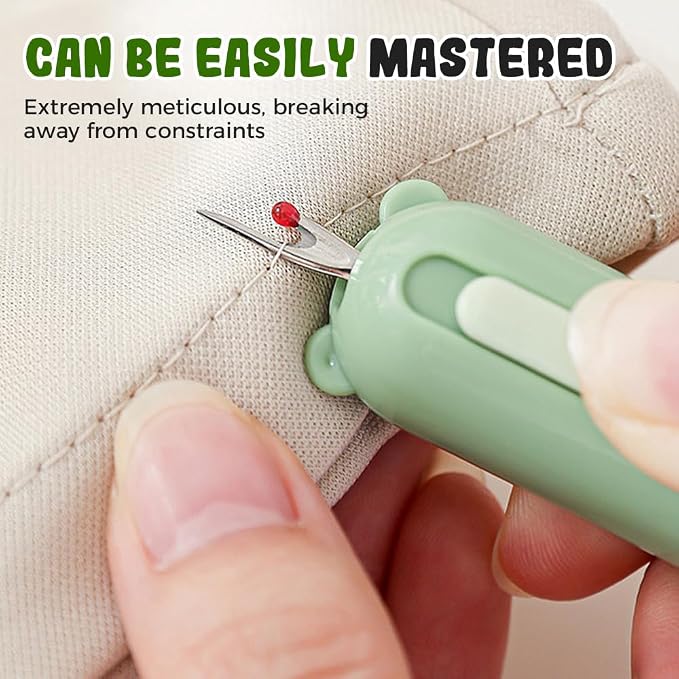 2 in 1 Needle Threader and Seam Ripper, 2025 New Automatic Threader - Image 3