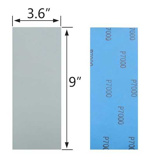 20Pcs 9 x 3.6 Inchs 7000 Grit Wet and Dry Handmade Universal Sanding Sheets - Image 2