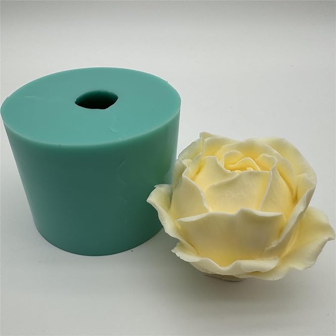 3D Rose Flower Soap Candle Wax Mold Resin Epoxy Decorated Craft Silicone Molds - Image 9