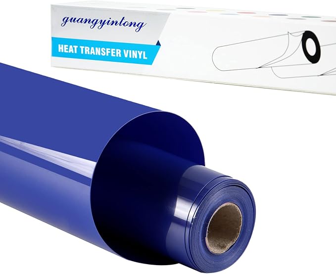 guangyintong Blue Heat Transfer Vinyl HTV Rolls by guangyintong