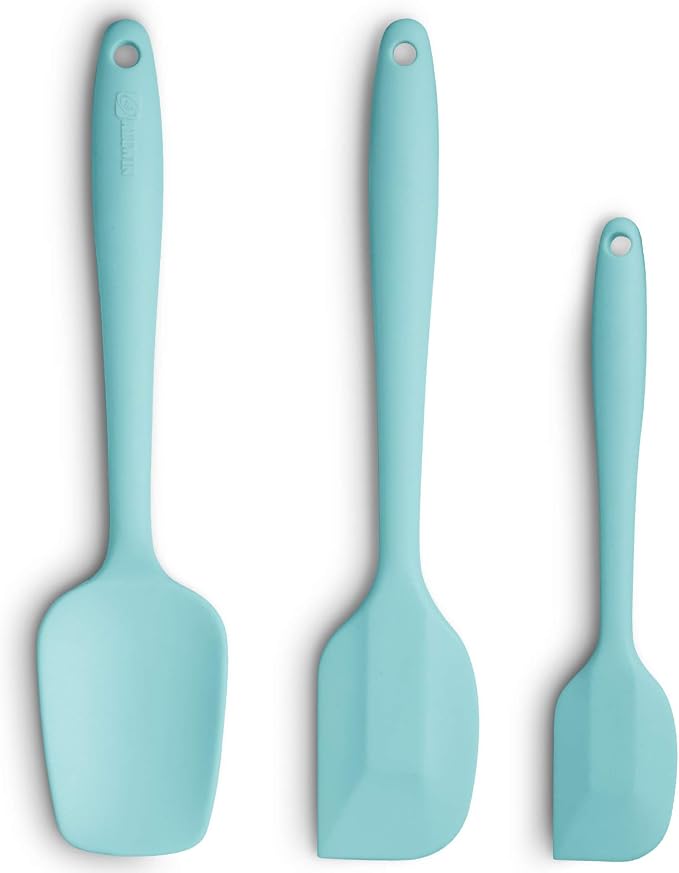 Silicone Spatula 3-piece Set, Ergonomic Handle High Heat-Resistant Spatulas by ALLWIN-HOUSEWARE